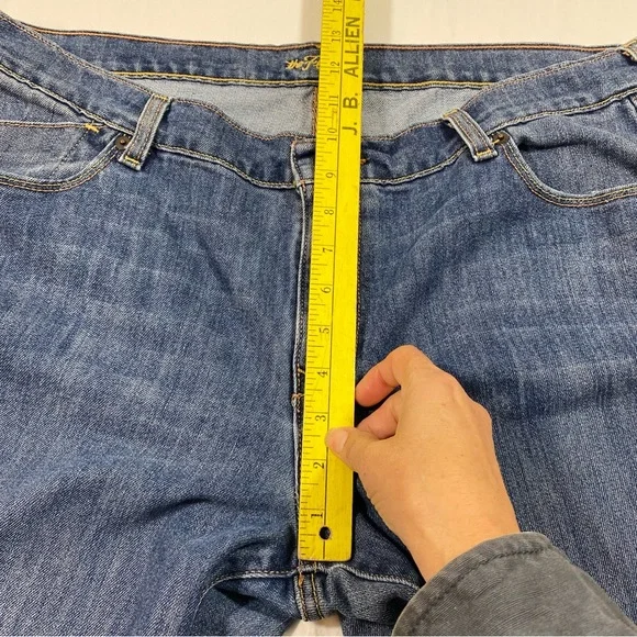 Old Navy Denim Ankle Jeans Casual Medium wash Midrise Short Straight Fit… - Picture 6 of 11